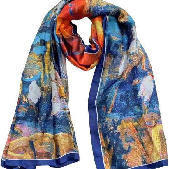 Accessories - Scarfs for Women Fashion Scarves Long Floral Pattern Scarf Headscarf Lightweight